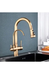 Mutfak Evye Bataryası Dual Flow Su Arıtma Çıkışlı Antik Spiralli Yeni Fiskiyeli Ithal 7 Yıl Garanti thumbnail 2