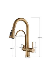 Mutfak Evye Bataryası Dual Flow Su Arıtma Çıkışlı Antik Spiralli Yeni Fiskiyeli Ithal 7 Yıl Garanti thumbnail 3