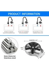 Mutfak Evye Basınçlı Bardak Yıkama Bataryası Otomatik Fiskiye Mat Krom Nikel 5 Yıl Garantili - 6