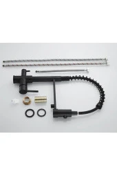 Mutfak Evye Bataryası Dual Flow Su Arıtma Çıkışlı Yeni Tasarım Mat Siyah Fiskiyeli 7 Yıl Garantili thumbnail 4