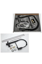 Mutfak Evye Bataryası Dual Flow Su Arıtma Çıkışlı Yeni Tasarım Mat Siyah Fiskiyeli 7 Yıl Garantili thumbnail 5