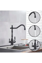 Mutfak Evye Bataryası Dual Flow Su Arıtma Çıkışlı Yeni Tasarım Alt Tabla 7 Yıl Garantili Ithal thumbnail 2