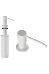 Ankastre Sıvı Sabunluk Beyaz Mutfak Eviye Ve Banyo Lavabo Uyumlu Ithal 7 Yıl Garantili 500ml - 6