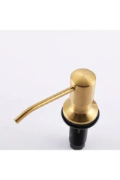 ANKASTRE SIVI SABUNLUK MAT GOLD MUTFAK EVİYE VE BANYO LAVABO UYUMLU İTHAL 5 YIL GARANTİLİ 500ML - 3