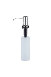 Ankastre Sıvı Sabunluk Krom Mutfak Eviye Ve Banyo Lavabo Uyumlu Ithal 7 Yıl Garantili 500ml - 4