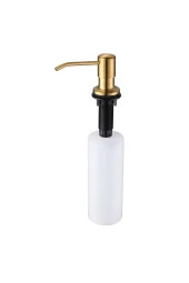 ANKASTRE SIVI SABUNLUK MAT GOLD MUTFAK EVİYE VE BANYO LAVABO UYUMLU İTHAL 5 YIL GARANTİLİ 500ML - 6