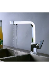 Mutfak Evye Bataryası Krom Dual Flow Su Arıtma Çıkışlı Yeni Tasarım 7 Yıl Garantili Ithal thumbnail 1