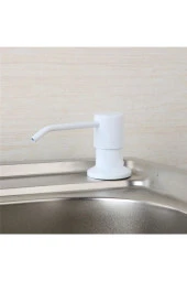 Ankastre Sıvı Sabunluk Beyaz Mutfak Eviye Ve Banyo Lavabo Uyumlu Ithal 7 Yıl Garantili 500ml - 3