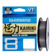 Shimano Kairiki X8 300 Mt Steel Grey Örgü İp Misina - 1