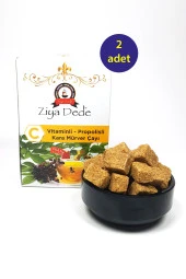 2 Adet Atom C Vitaminli Kara Mürver Çayı Vitaminli Propolisli 150 Gr - 1