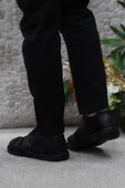 Mehmet Mete 102 Siyah Kale Comfort Hakiki Deri Erkek Sandalet - 4