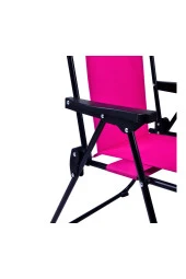 EXENT 2 Adet LÜX Çocuk Piknik Sandalyesi-Mini Kamp Sandalyesi-Pembe-Yeşil - 6