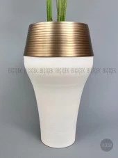 190 cm difenbahya bitkisi Cleopatra saksıda krem gold - 4