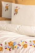 Cotton Box Brode Ranforce Çift Kişilik Nevresim Takımı Pamuya Hardal - 2