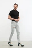 Erkek Yırtık Detaylı Slim Fit Jean Pantolon thumbnail 2