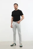 Erkek Yırtık Detaylı Slim Fit Jean Pantolon thumbnail 1