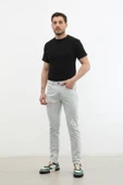 Erkek Yırtık Detaylı Slim Fit Jean Pantolon thumbnail 8