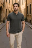 Erkek Polo Yaka %100 Pamuk Tişört thumbnail 7