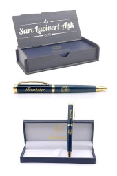 Fenerbahçe Orijinal Lisanslı Vip Kutulu Tükenmez Kalem Özel Ahşap Kutulu - 1