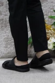 Mehmet Mete 182 Siyah Axfor Comfort Hakiki Deri Erkek Terlik - 4