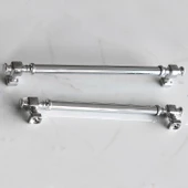 Talas Krom Düz Metal Kulp Kulpu 192 mm Mobilya Çekmece Mutfak Dolabı Dolap Kulpları Kulbu thumbnail 5