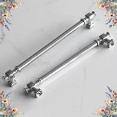 Talas Krom Düz Metal Kulp Kulpu 160 mm Mobilya Çekmece Mutfak Dolabı Dolap Kulpları Kulbu thumbnail 6