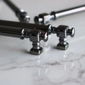 Talas Füme Düz Metal Kulp Kulpu 192 mm Mobilya Çekmece Mutfak Dolabı Dolap Kulpları Kulbu - 5