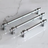 Talas Krom Düz Metal Kulp Kulpu 224 mm Mobilya Çekmece Mutfak Dolabı Dolap Kulpları Kulbu - 3