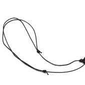 Doğal Tibet Beyaz 3-4cm Kurt Dişi Kolye Ayarlı İp Çift Boncuklu - 5