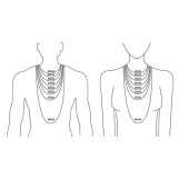 Doğal Tibet 3-4cm Kurt Dişi Muska Kolye Brown Ayarlı Boğma İp - 4