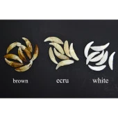 Doğal Tibet 7cm Alfa Kurt Dişi Kolye Beyaz Renk Ayarlı Örgü İp - 3