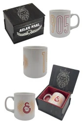 Galatasaray Kupa Gs Orijinal Lisanslı Mug, Özel Ahşap Kutulu thumbnail 1