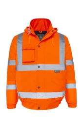 OLYMPUS ESSENTIAL HI-VIS BOMBER LINED JACKET - 1