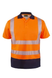 OLYMPUS CONTRAST SAFETY COMFORT POLO SHIRT - 2