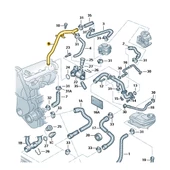 VW Passat B5 1997-2000 1.8 Devirdaim Geri Çalışma Su Borusu 058121065F thumbnail 6