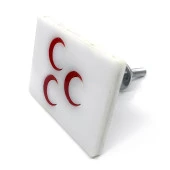 3 Hilal Panjur Arması Kırmızı Beyaz - 1