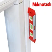 Mini Su Terazisi 22 Cm İnşaat Duvar Fayans Marangoz Mühendislik Ölçüm Aluminyum Su Terazisi 22 Cm Eğim Ölçü Eğik Ölçme - 3