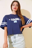 1996 Baskılı T-shirt Lacivert thumbnail 2