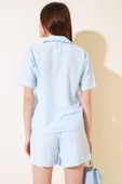 Gofre Şortlu Takım Mavi thumbnail 3