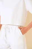 İki İpli Şortlu Takım Ekru thumbnail 4