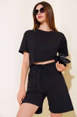 İki İpli Şortlu Takım Siyah thumbnail 1