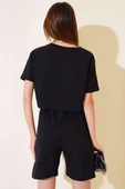 İki İpli Şortlu Takım Siyah thumbnail 3