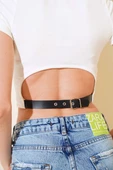 Arkası Kemerli Crop Ekru thumbnail 4