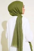 Organik Bambu Kraş Şal Yeşil thumbnail 3