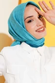 MK Desen Soft Eşarp Petrol Yeşili - 2