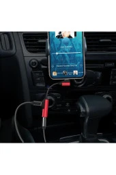 iPhone 7 8 X XR XS 11 için 2 in 1 AUX Şarj Çift Adaptör Splitter - 4