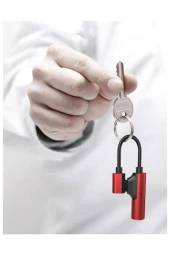 iPhone 7 8 X XR XS 11 için 2 in 1 AUX Şarj Çift Adaptör Splitter - 8