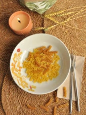 Sipahi Porselen Firik Makarna/ Salata Tabağı 22 cm - 1