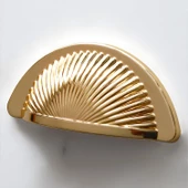 Yelken Midye Tas Çanak 64 mm Düğme Altın Gold Mobilya Mutfak Dolabı Çekmece Dolap Kulpları Kulb thumbnail 8