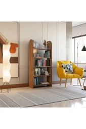 Limnizza Dekoratif 5 Raflı Kitaplık Modern Kitaplık Kütüphane Organizer - 1